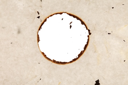 Burn hole in  paper の写真素材