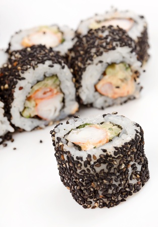 sushi on the whiteの写真素材