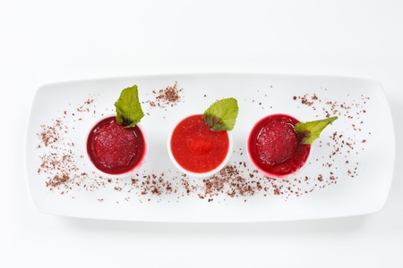 berry ice cream の写真素材