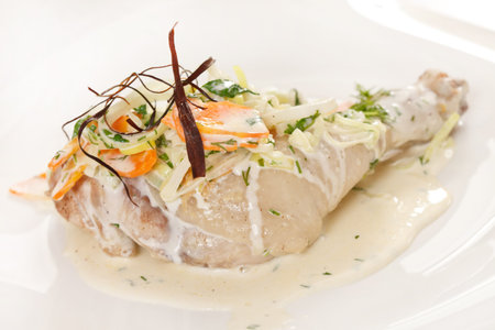 chicken with vegetablesの写真素材