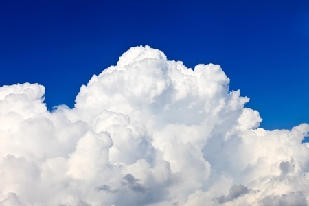 blue sky with cloudsの写真素材