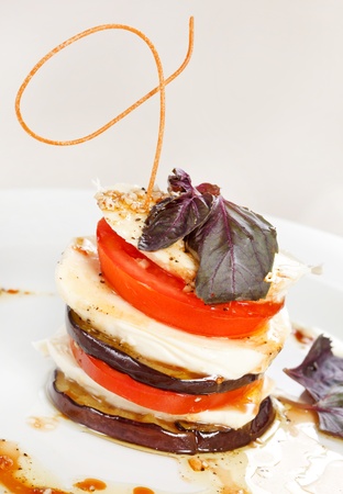 Tomato and mozzarellaの写真素材