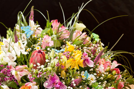 bouquet of colorful flowers の写真素材