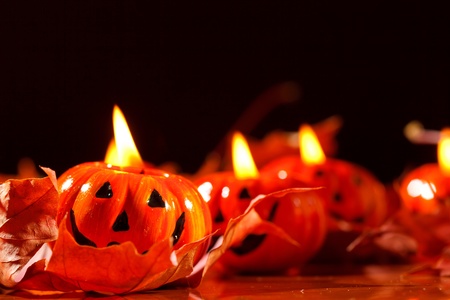 Halloween pumpkinsの写真素材