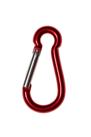 carabiner isolated over white 