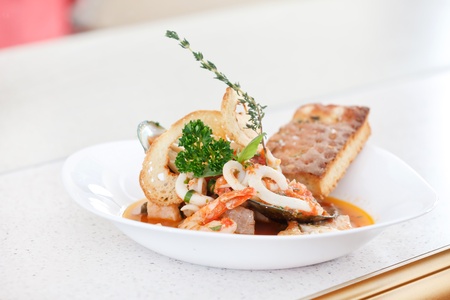 seafood soupの写真素材
