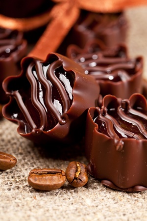 chocolate sweetsの写真素材