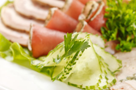 appetizer from meatの写真素材