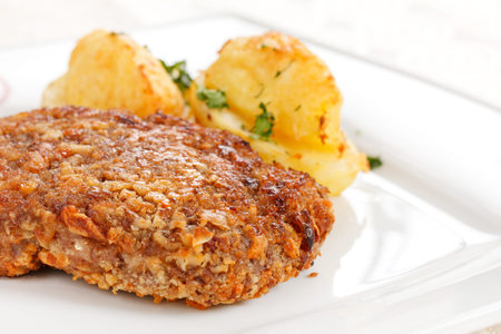 schnitzel with potatoes 