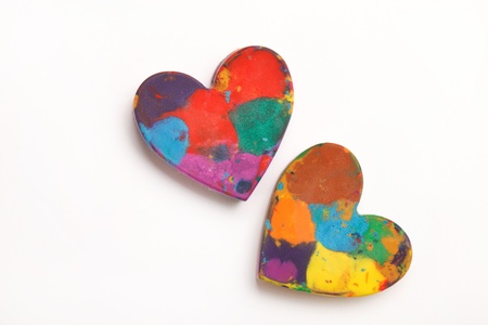 color heartsの写真素材