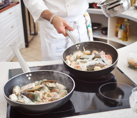 chef at workの写真素材