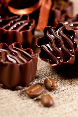 chocolate sweetsの写真素材