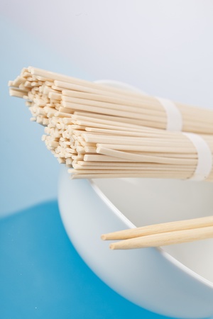 udon on the dishの写真素材