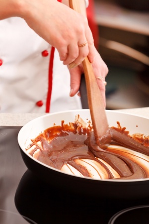 melted chocolateの写真素材