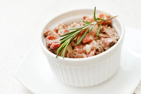 rabbit in a spicy sauceの写真素材