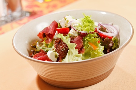 salad with fetaの写真素材