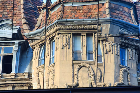 Reflections of the buildings