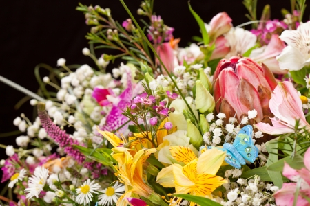 bouquet of colorful flowers の写真素材