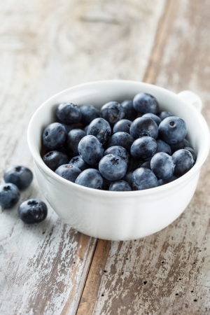 fresh blueberriesの写真素材