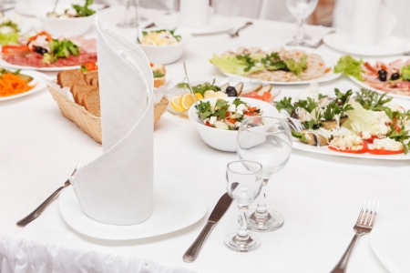 Wedding table setting の写真素材
