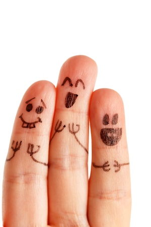 funny fingersの写真素材