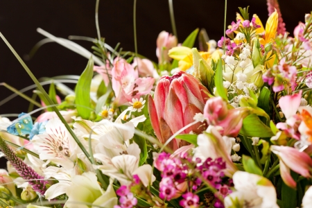 bouquet of colorful flowers の写真素材