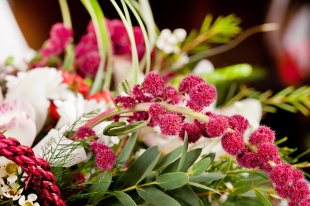 flowers in the basketの写真素材