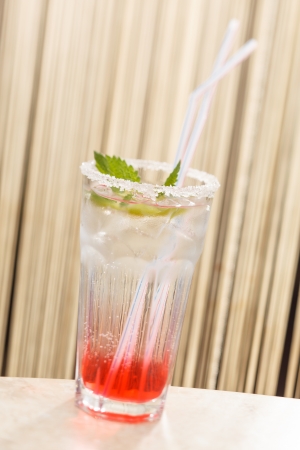 cocktail with mintの写真素材