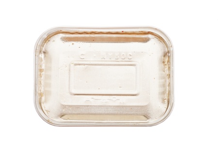 empty silver  tin canの写真素材