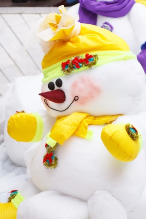 funny snowmanの写真素材