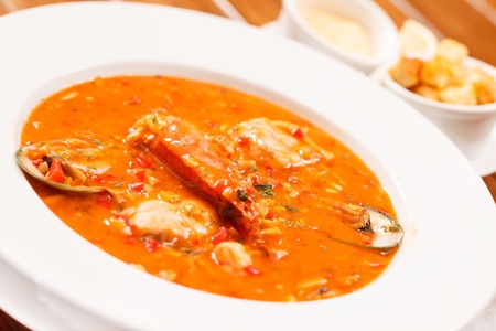seafood soupの写真素材
