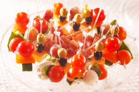 holiday snacks on plate の写真素材