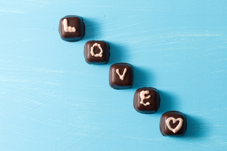 chocolate Valentine's presentの写真素材