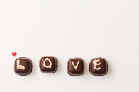 chocolate Valentine's presentの写真素材