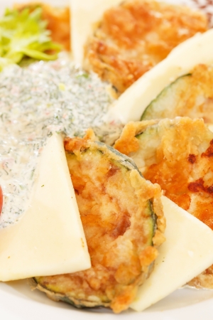 vegetable pancakesの写真素材