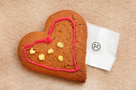 heart cookieの写真素材