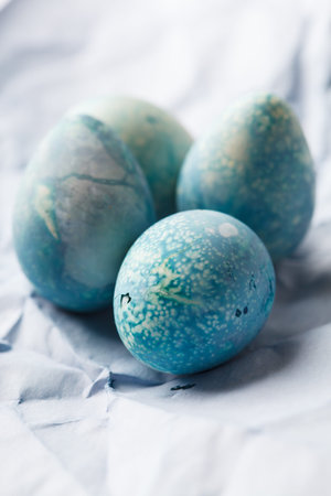 Blue Easter Eggsの写真素材