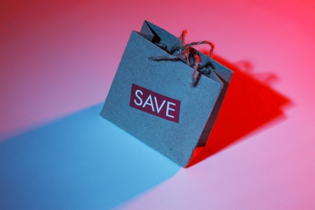 paper shopping bagの写真素材