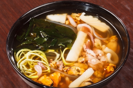 Japanese seafood soupの写真素材