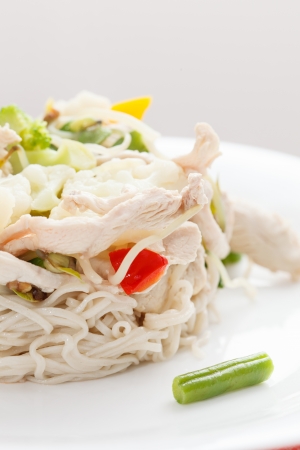 noodle with meatの写真素材