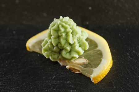 wasabi on the lemonの写真素材