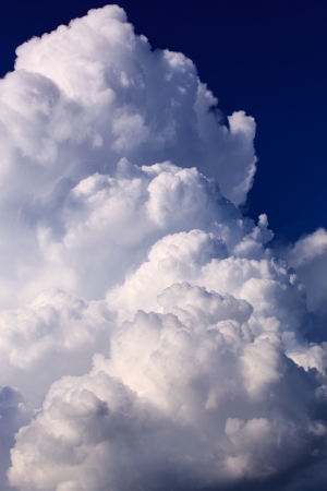 Blue sky with cloudsの写真素材