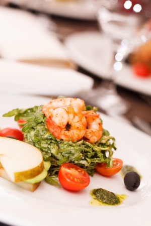 salad with arugulaの写真素材