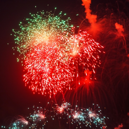 Colorful fireworkの写真素材