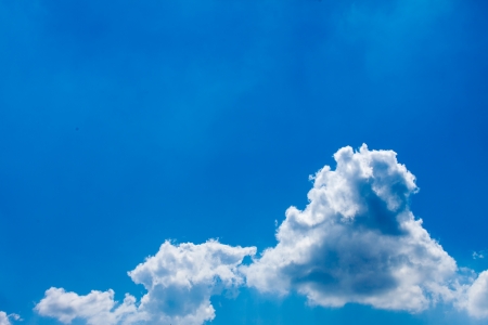 blue sky with clouds の写真素材