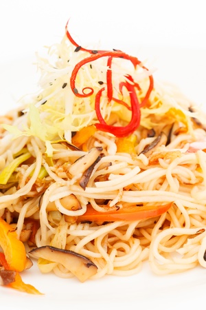 pasta with vegetablesの写真素材