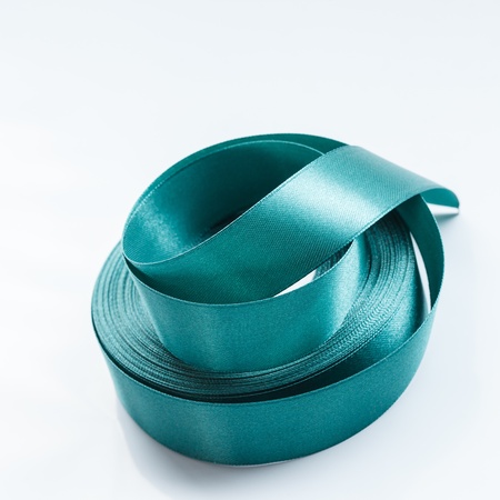 colorful streamers ribbon tape on white background の写真素材