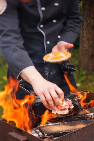 chef at workの写真素材