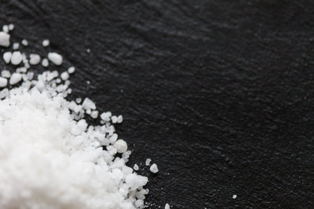  salt on black