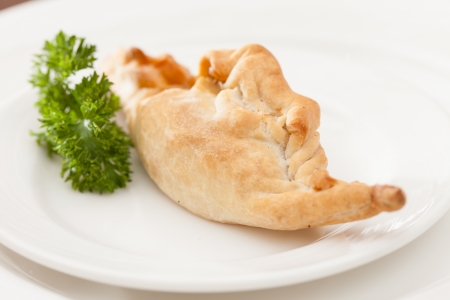 pasty with meatの写真素材